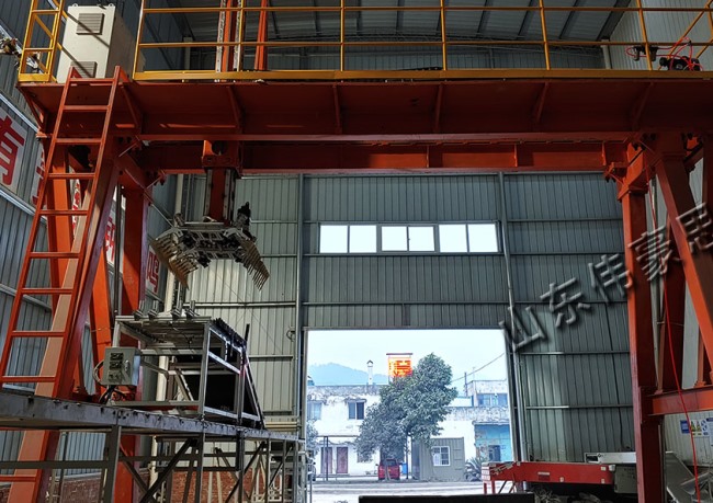 豆粕桁架式裝車(chē)機(jī)現(xiàn)場(chǎng)