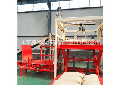 面粉全自動碼垛設(shè)備 高位碼垛機客戶現(xiàn)場