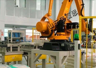 氮肥智能碼垛機器人設備解決搬運難題