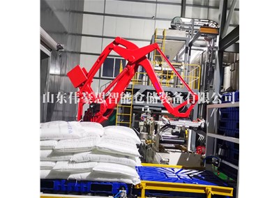 滑石粉全自動碼垛機器人 編織袋碼垛機械手非標定制