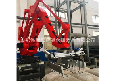 袋料拆垛機(jī)器人工作流程 碳酸氫銨拆垛機(jī)器人制造商