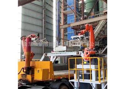 氧化鎂機械手裝車設(shè)備 全自動裝車碼垛系統(tǒng)