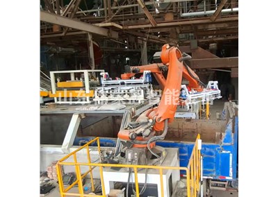石灰粉智能裝車機(jī)械手 全自動裝車機(jī)器人現(xiàn)場