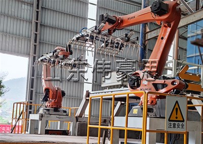 熟石灰全自動(dòng)裝車(chē)機(jī) 裝車(chē)機(jī)械手客戶(hù)現(xiàn)場(chǎng)