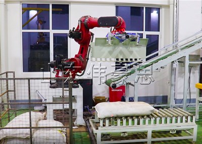 草酸自動(dòng)碼垛機(jī)器人 全自動(dòng)碼垛機(jī)技術(shù)特點(diǎn)