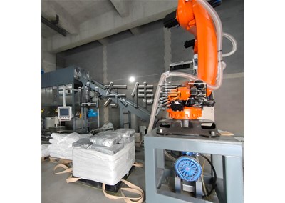 氯化鈣自動拆垛設(shè)備 拆垛機械手設(shè)備簡介