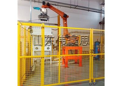 碳粉機械手拆垛設備 拆垛機器人現(xiàn)場實拍