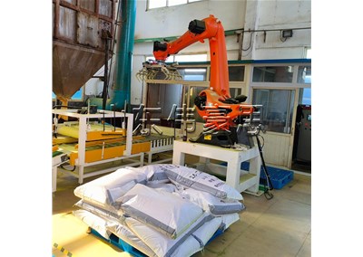 稻殼粉全自動碼垛機 碼垛機械手使用優(yōu)勢