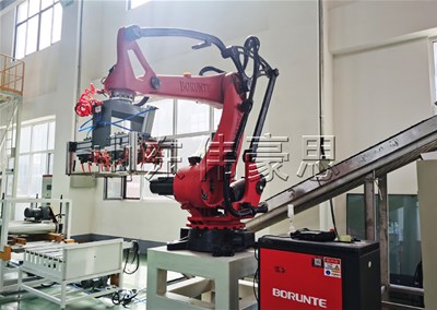 滑石粉拆包機(jī)器人 全自動(dòng)破袋機(jī)工作現(xiàn)場(chǎng)