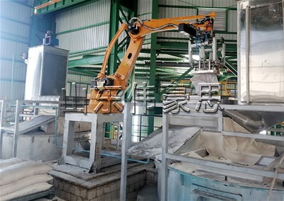 氫氧化鈉拆包機(jī)器人 全自動破袋機(jī)非標(biāo)定制