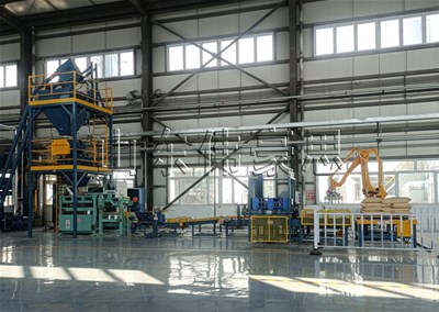 豆粕全自動(dòng)包裝碼垛線自動(dòng)化程度高