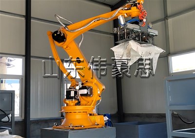 硫酸鎳全自動(dòng)破袋機(jī) 自動(dòng)拆包機(jī)器人案例