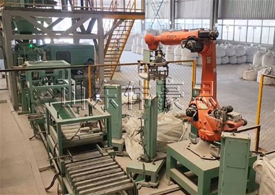 生石灰全自動(dòng)包裝碼垛機(jī) 自動(dòng)包裝碼垛流水線