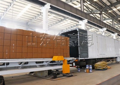 紙箱全自動(dòng)裝車(chē)機(jī) 推進(jìn)式自動(dòng)裝車(chē)機(jī)案例